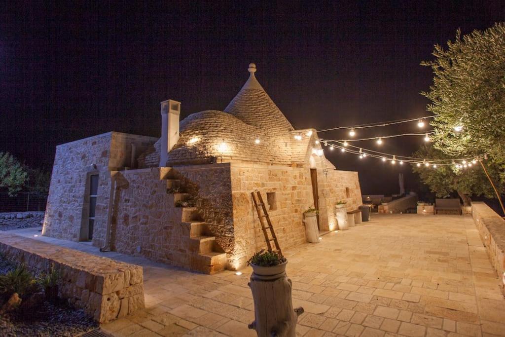 カステッラーナ・グロッテ Trullo Oasi Santo Stefano - Private Poolヴィラ エクステリア 写真