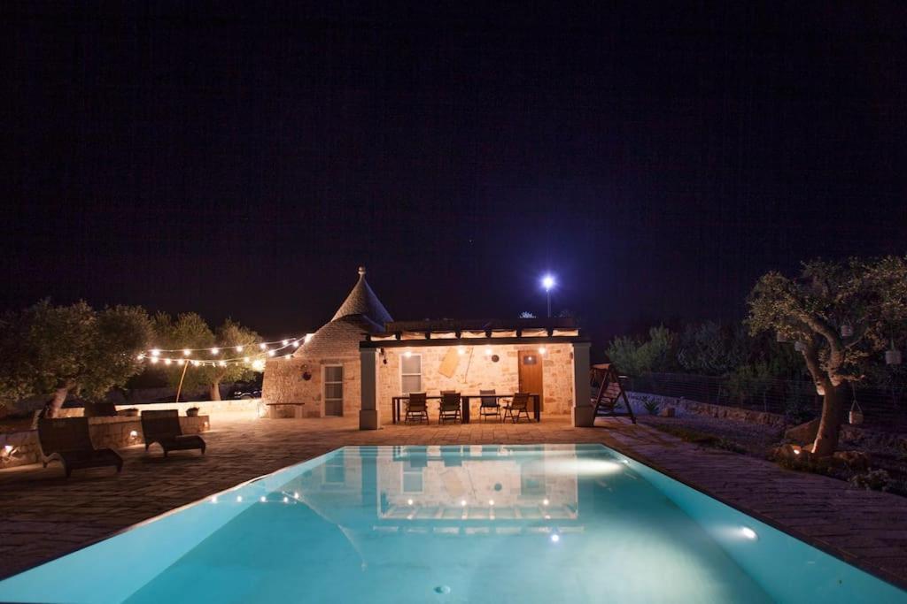 カステッラーナ・グロッテ Trullo Oasi Santo Stefano - Private Poolヴィラ エクステリア 写真