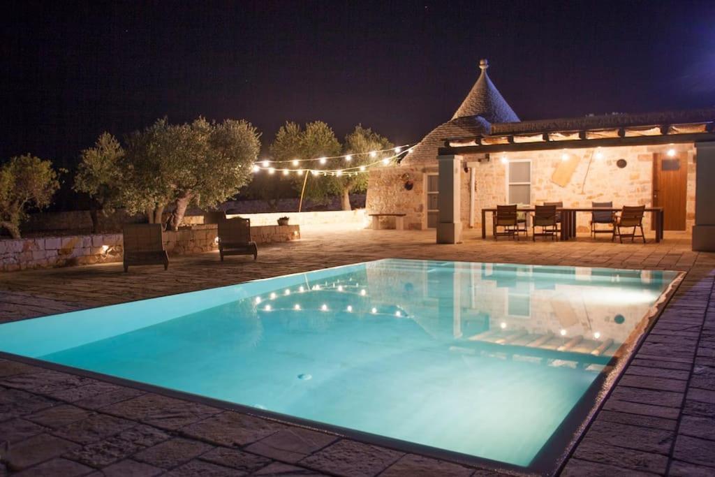 カステッラーナ・グロッテ Trullo Oasi Santo Stefano - Private Poolヴィラ エクステリア 写真