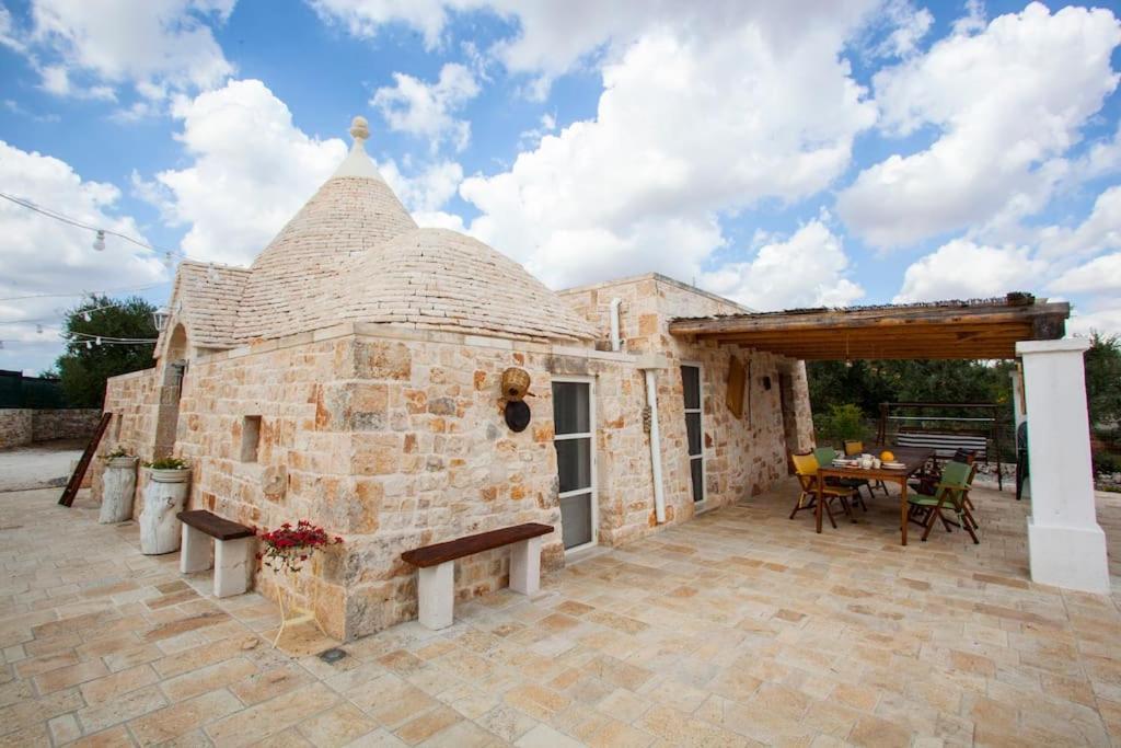 カステッラーナ・グロッテ Trullo Oasi Santo Stefano - Private Poolヴィラ エクステリア 写真