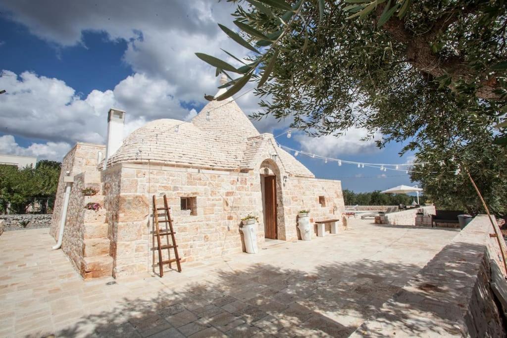 カステッラーナ・グロッテ Trullo Oasi Santo Stefano - Private Poolヴィラ エクステリア 写真