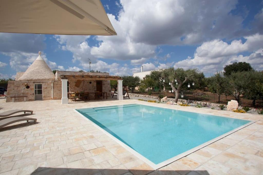 カステッラーナ・グロッテ Trullo Oasi Santo Stefano - Private Poolヴィラ エクステリア 写真