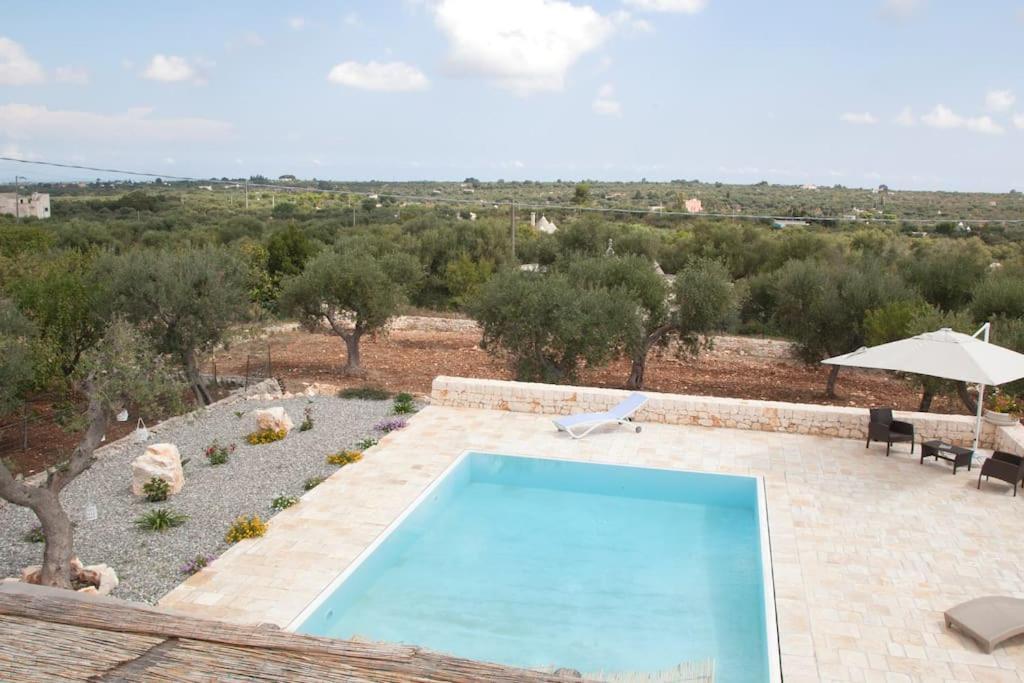 カステッラーナ・グロッテ Trullo Oasi Santo Stefano - Private Poolヴィラ エクステリア 写真