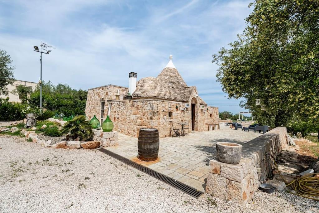 カステッラーナ・グロッテ Trullo Oasi Santo Stefano - Private Poolヴィラ エクステリア 写真