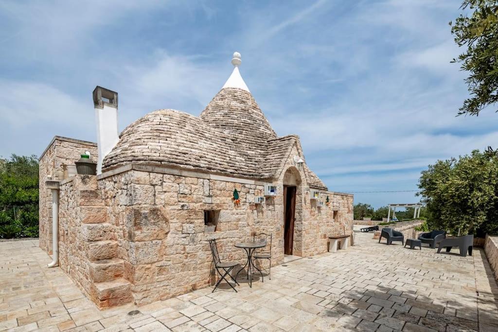 カステッラーナ・グロッテ Trullo Oasi Santo Stefano - Private Poolヴィラ エクステリア 写真