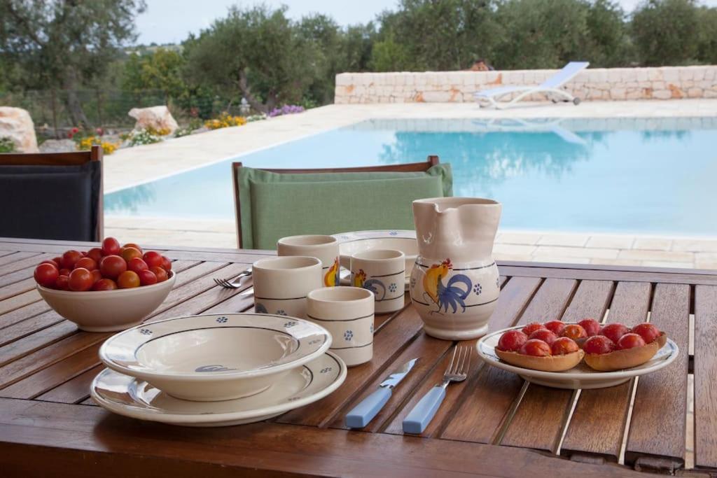 カステッラーナ・グロッテ Trullo Oasi Santo Stefano - Private Poolヴィラ エクステリア 写真