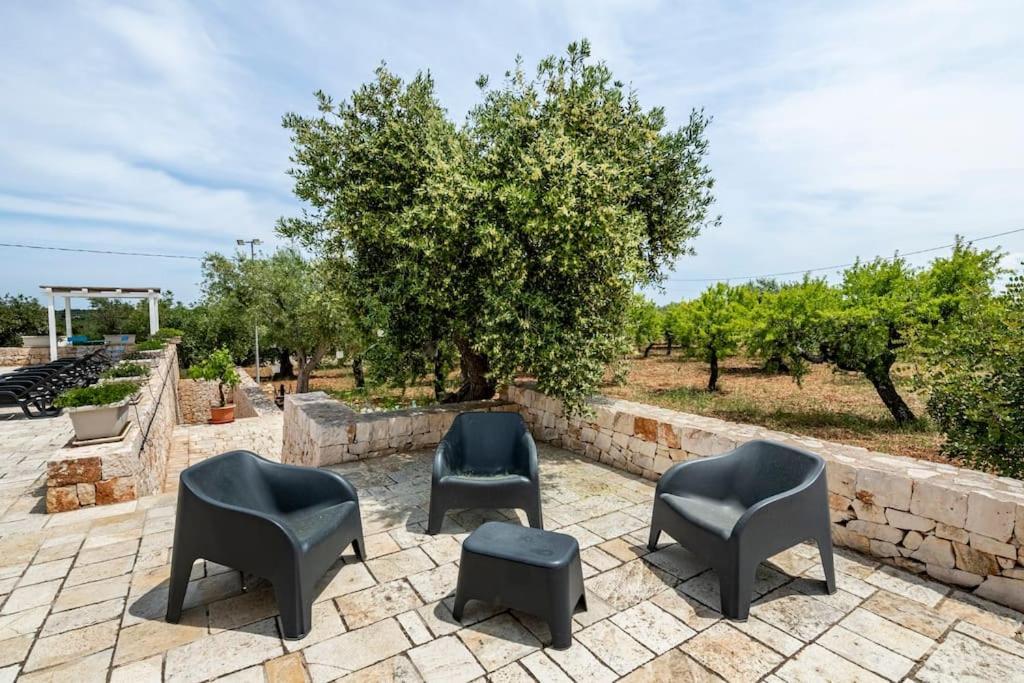 カステッラーナ・グロッテ Trullo Oasi Santo Stefano - Private Poolヴィラ エクステリア 写真
