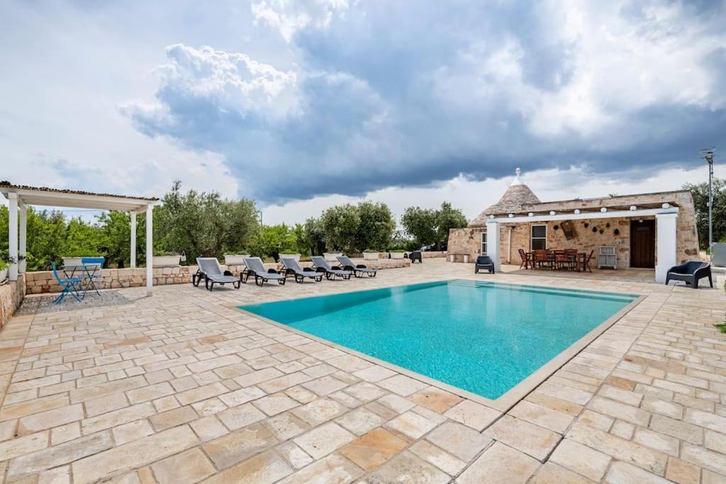 カステッラーナ・グロッテ Trullo Oasi Santo Stefano - Private Poolヴィラ エクステリア 写真