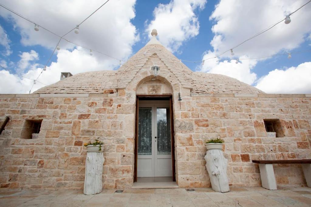カステッラーナ・グロッテ Trullo Oasi Santo Stefano - Private Poolヴィラ エクステリア 写真