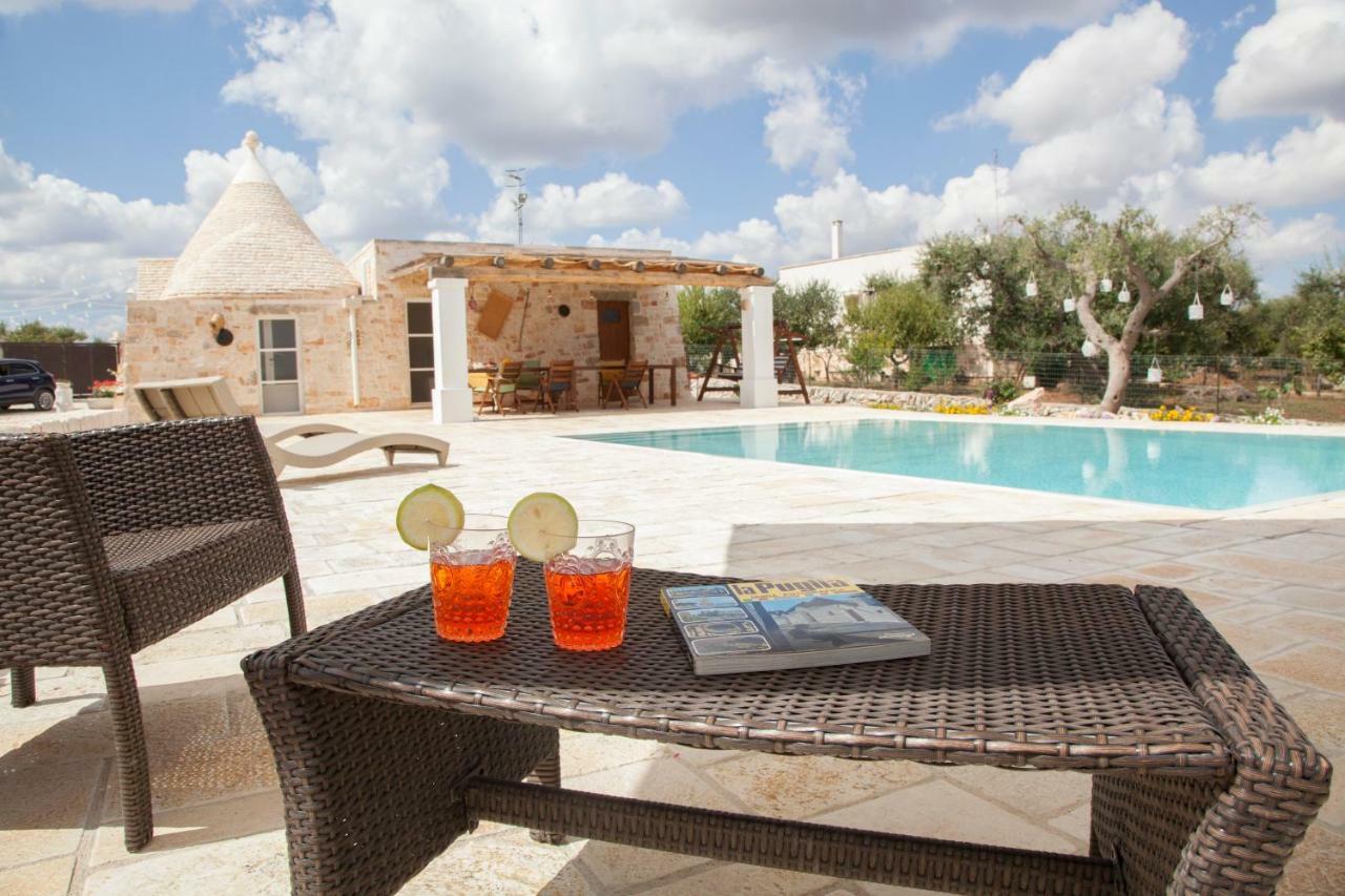 カステッラーナ・グロッテ Trullo Oasi Santo Stefano - Private Poolヴィラ エクステリア 写真